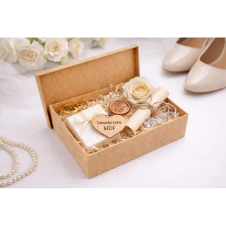 Kit com 10 Caixas em MDF Cru 22x15x8 cm – Modelo Tampa Sapato em Oferta na Shopee