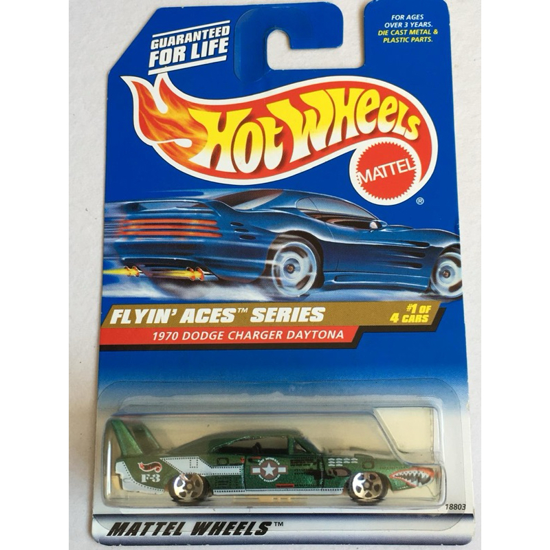 HOT WHEELS 1970 DODGE CHARGER DAYTONA 1998 FLYIN' ACES SERIES