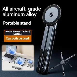 Suporte multifuncional 3 EM 1 De Alumínio Magnético Dobrável Portátil Adaptador De Ângulo Ajustável Para Telefone Tablet em Oferta na Shopee