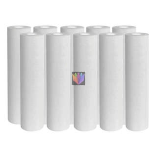 Kit 10 Refil Polipropileno 9 3/4 Filtro Cavalete Caixa d’Água Ponto de UsoCartucho 0,5 á 50 Microns