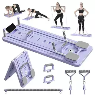 Prancha Multifuncional 9 em 1 para Pilates e Abdominal, Treino Completo, Dobrável e Portátil VISTA PRO