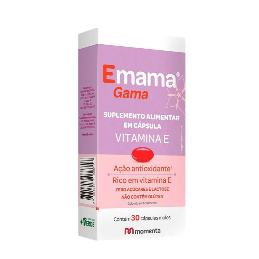 Emama gama Vitamina e ação antioxidante,zero açucares e Lactose c/30 ...