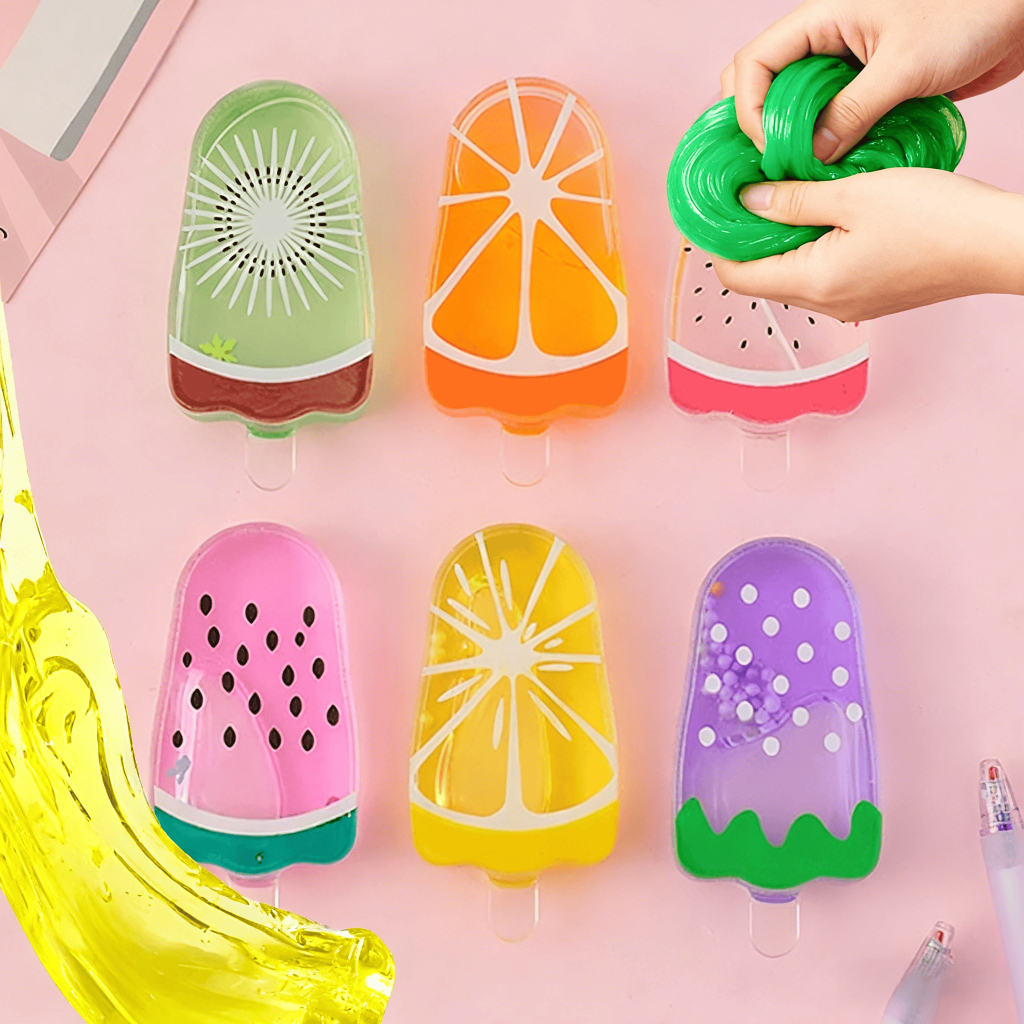 Geleca Slime Kit 12 Slime - Brinquedo Não Tóxico Infantil Lembrancinha ...