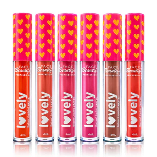 💄 Batom Líquido efeito Matte Aveludado Vegano alta durabilidade  4ml – Linha Lovely | Face Beautiful em Oferta na Shopee