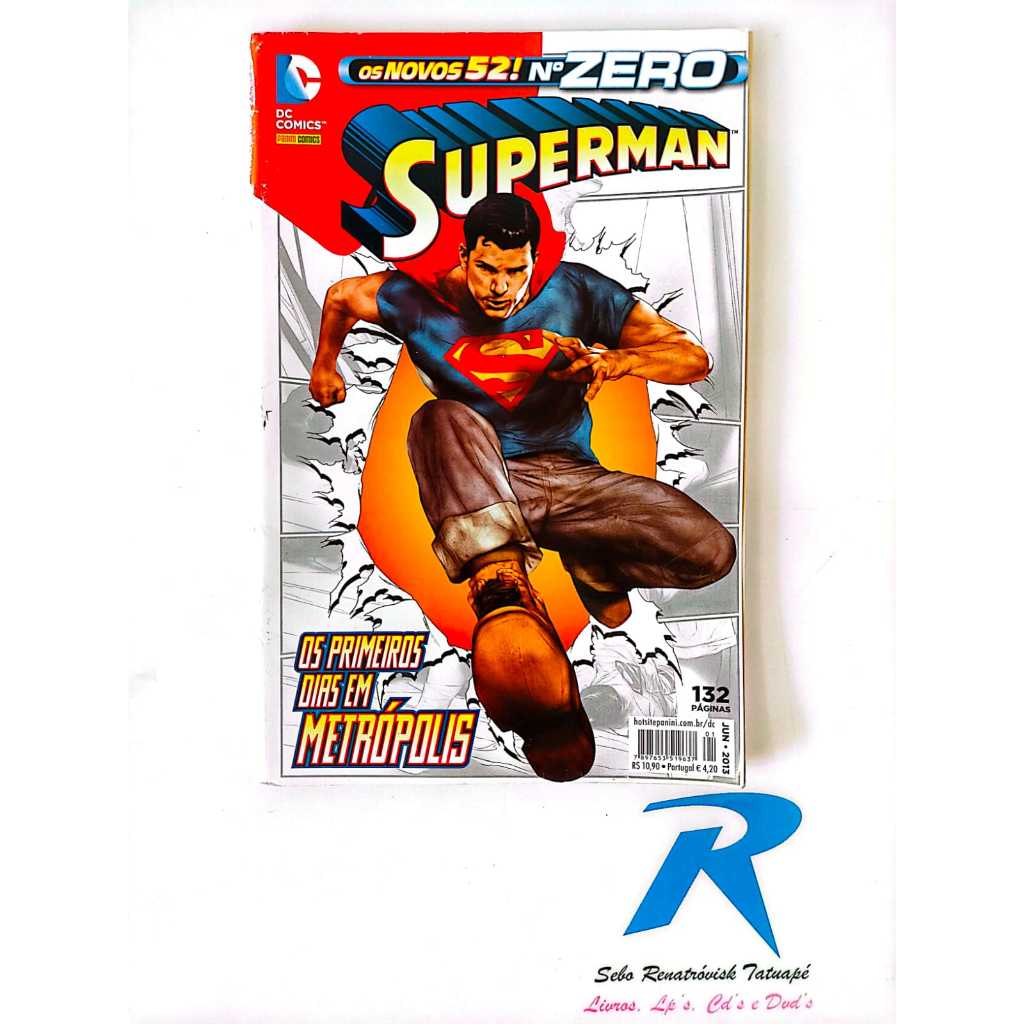 Os Novos 52 ! Superman - Os Primeiros Dias Em Metropólis - Volume 0 ...