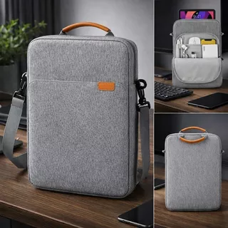 Bolsa Para Tablet e Notebook 13" Impermeável Alça de Ombro Leve Resistente e com Várias Divisórias
