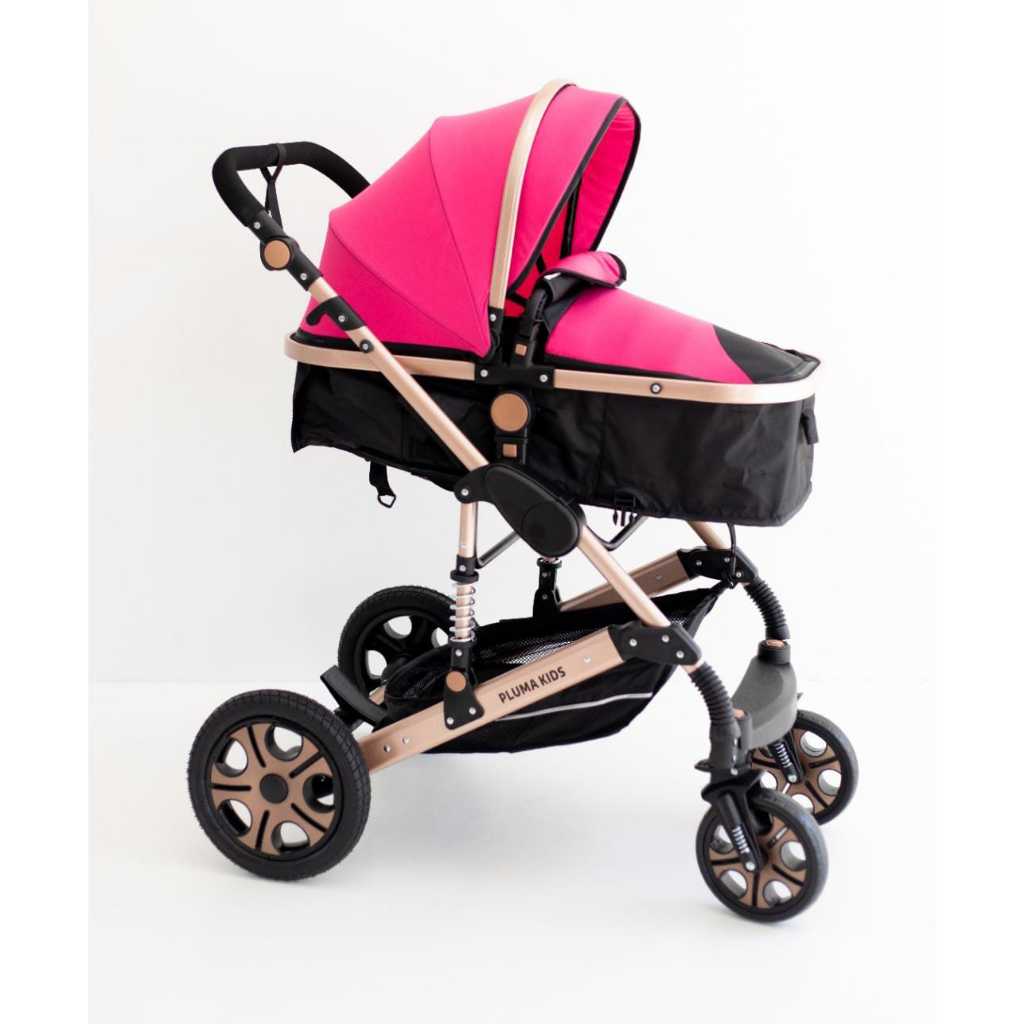 Carrinho De Bebê Europeu Pluma Kids Super Luxo com Amortecedor +