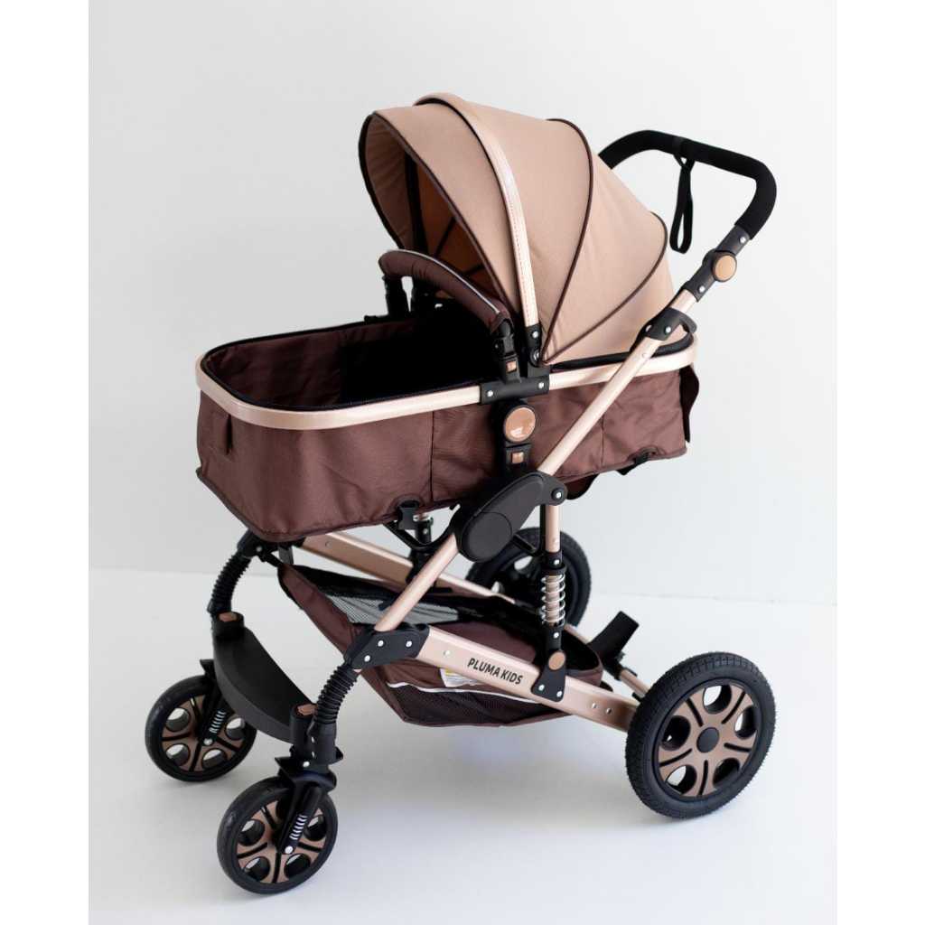 Carrinho De Bebê Europeu Pluma Kids Luxo com Amortecedor e Moisés ...