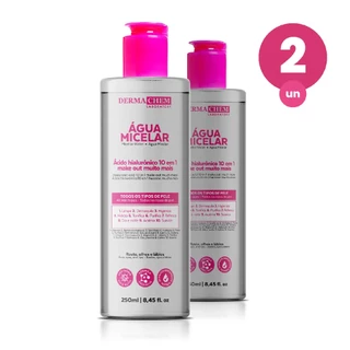 Kit 2 Água Micelar Ácido Hialurônico Make Out 250ml Dermachem em Oferta na Shopee