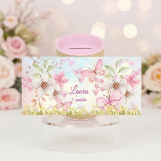 10 Cofrinhos Personalizados Festa Jardim das Borboletas em Oferta na Shopee