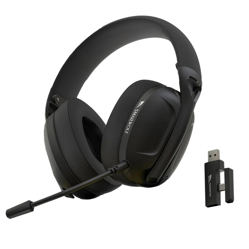 Headset SmailWolf L80 Gamer Sem Fio Bluetooth 5.3 Wireless Tri-Mode PC ...
