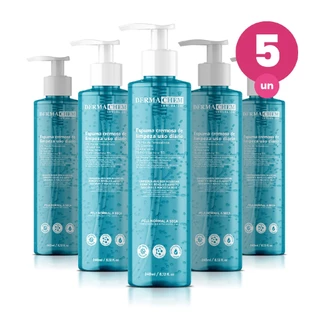 Kit 5 Espuma Cremosa de Limpeza Facial 240ml Hidratação e Maciez da Pele Com Aloe Vera Dermachem em Oferta na Shopee