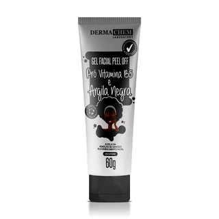 Gel Facial Peel Off Pro Vitamina B5 Argila Negra Dermachem 60g em Oferta na Shopee