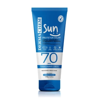 Protetor Solar Sun FPS 70 120g Dermachem em Oferta na Shopee