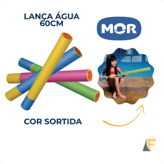 Lança Água 60cm Infantil Cores Sortidas Piscina Praia Brinquedo Diversão Mor em Oferta na Shopee