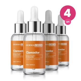 Kit 4 Sérum Clear Clareador 30ml Dermachem em Oferta na Shopee