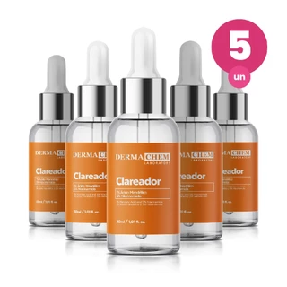 Kit 5 Sérum Clear Clareador 30ml Dermachem em Oferta na Shopee