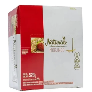 Caixa Barra de Cereal Morango 24 Unid - Naturale em Oferta na Shopee