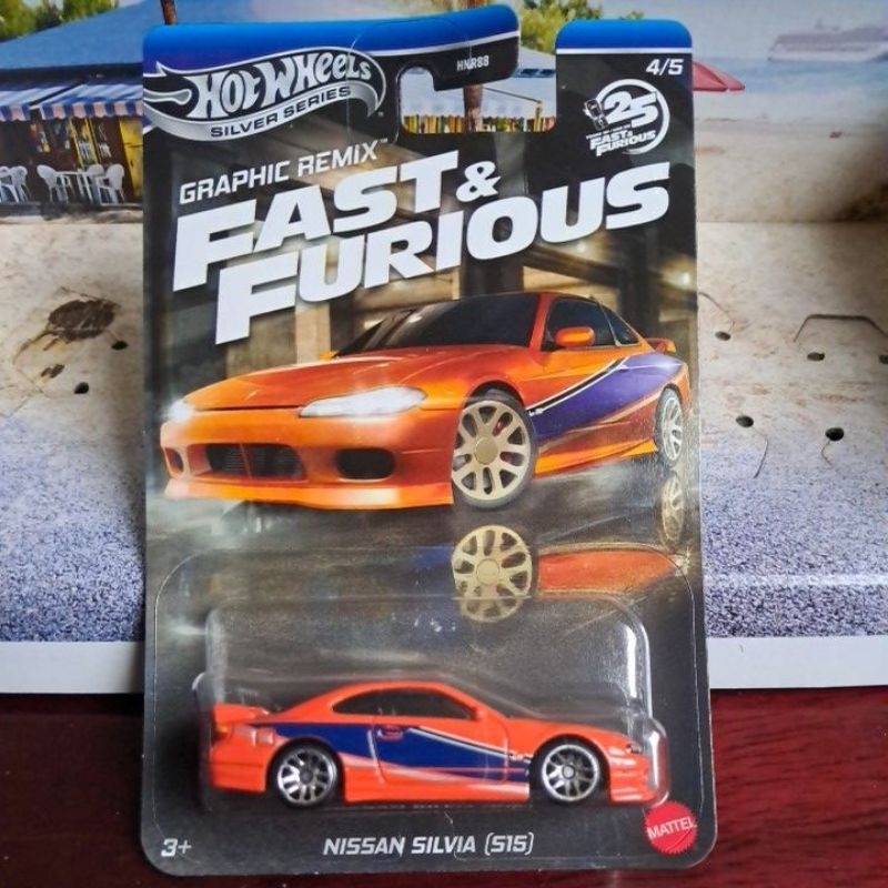 Hot Wheels Silver Series Fast Furious 25 Anos Graphic Remix Nissan Silvia S15 Velozes E Furiosos