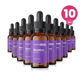 Kit 10 Sérum Anti Rugas Profundas Bioretinol 30ml Restaura e Firma a Pele Dermachem em Oferta na Shopee