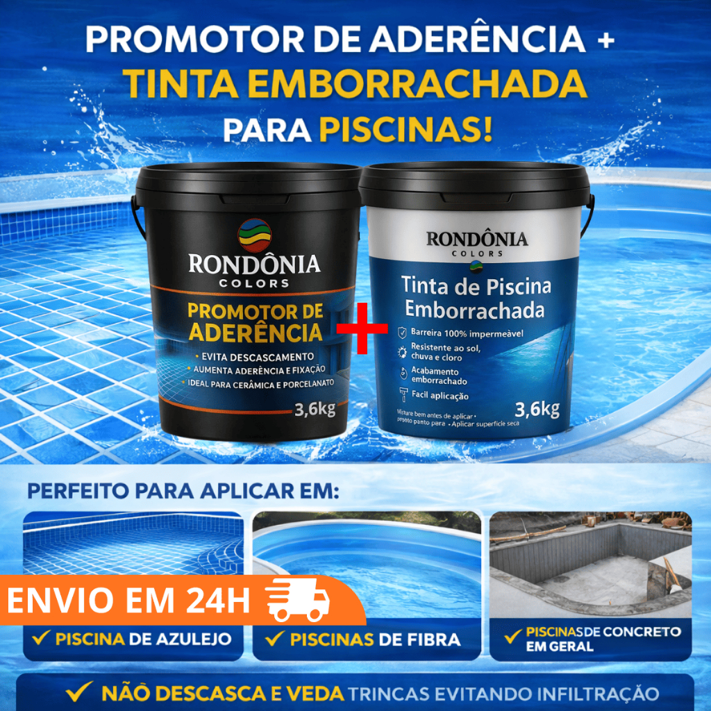 KIT PINTURA AZULEJO FIBRA CONCRETO TINTA EMBORRACHADA PARA PISCINA 3 ...