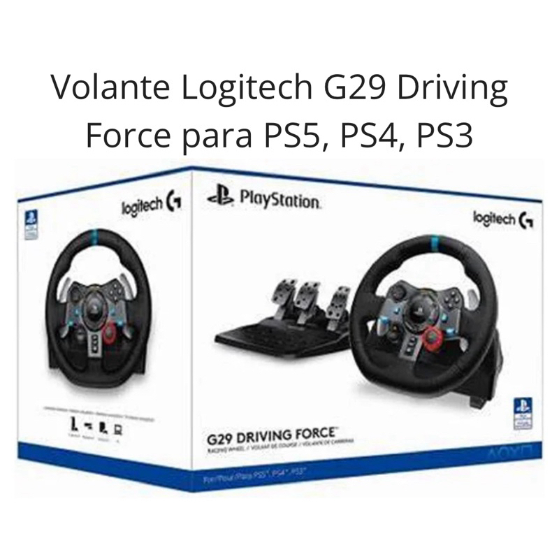 Volante de Corrida Logitech G29 Driving Force. Compatível com PS5, PS4 ...