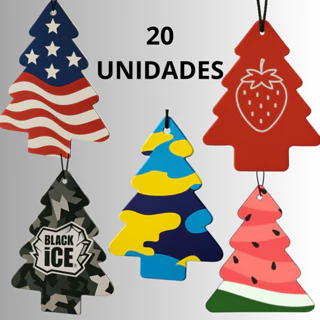 Kit 20 Unidades De Cheirinhos Para Carro Aromatizante Pinheiro Original em Oferta na Shopee