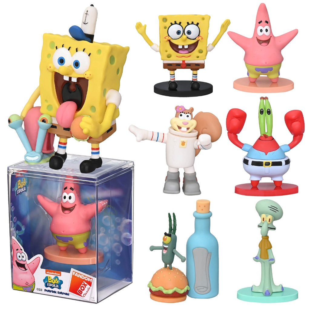 Bonecos Fandom Box Bob Esponja 11 Cm Miniaturas De Estante - Líder ...