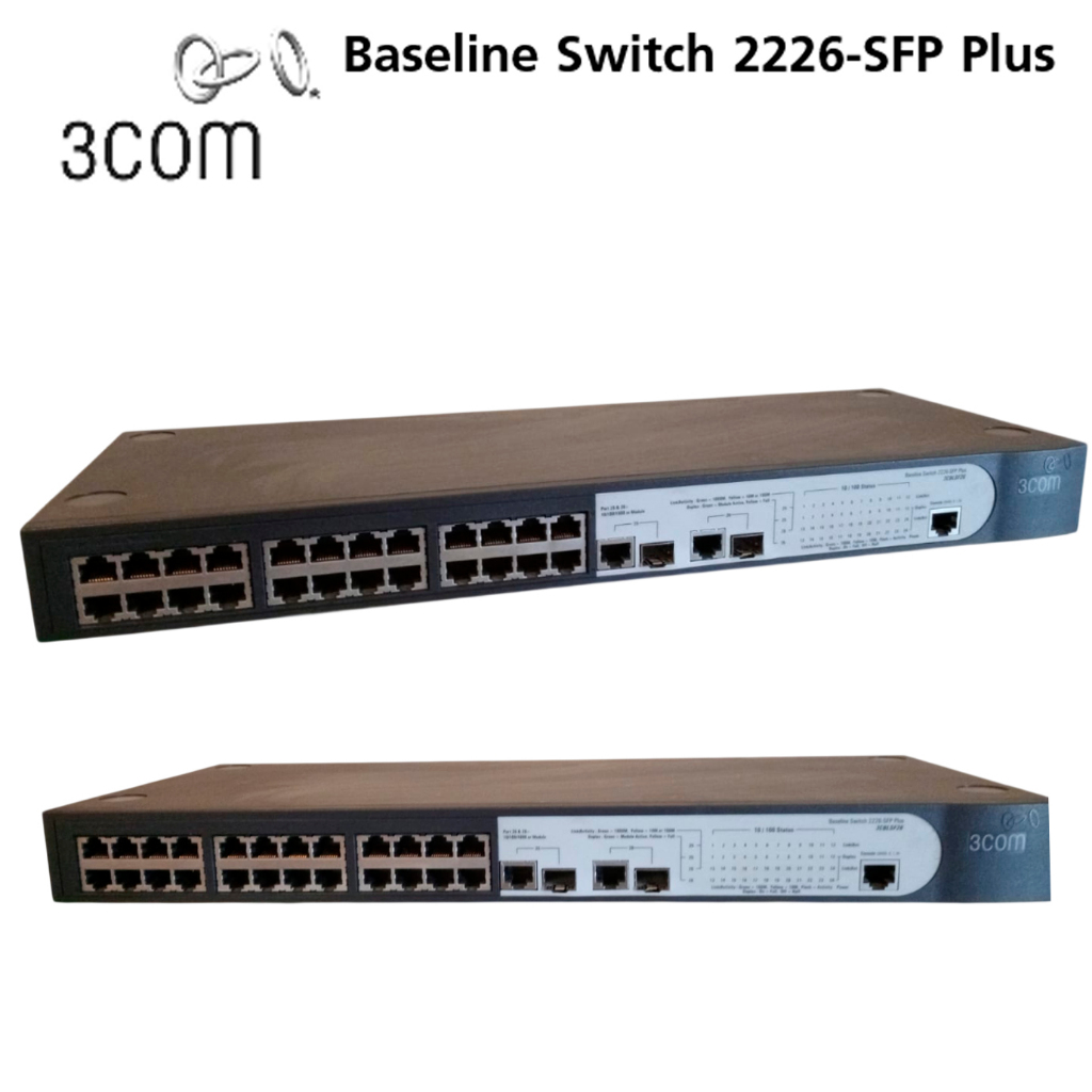 SWITCH 3COM BASELINE 2226 SFP PLUS 24 PORTAS (USADO) | Shopee Brasil