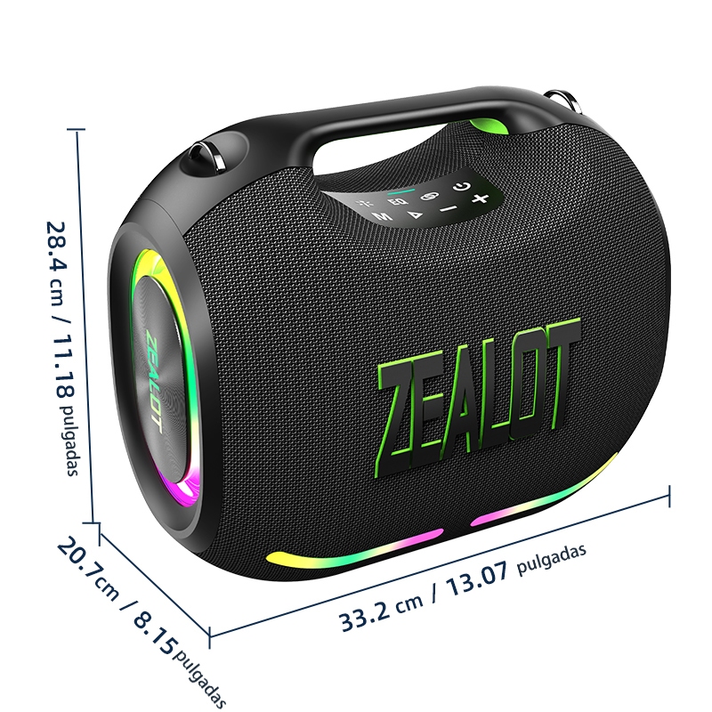 ZEAL Super AMAZONAS 4号 41lb 100m 3個 250W,48000mAh,TWS 500W,ZEALOT-ZE21 caixa de som a prova d água