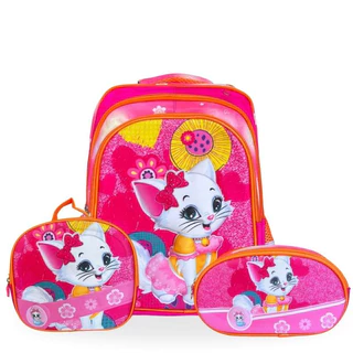Kit Mochila Dia a Dia Escolar Infantil Menina - Mochila + Lancheira + Estojo Volta às Aulas em Oferta na Shopee