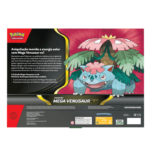 Pokémon Box Mega Venusaur Ex Copag - 61 cartas | Shopee Brasil