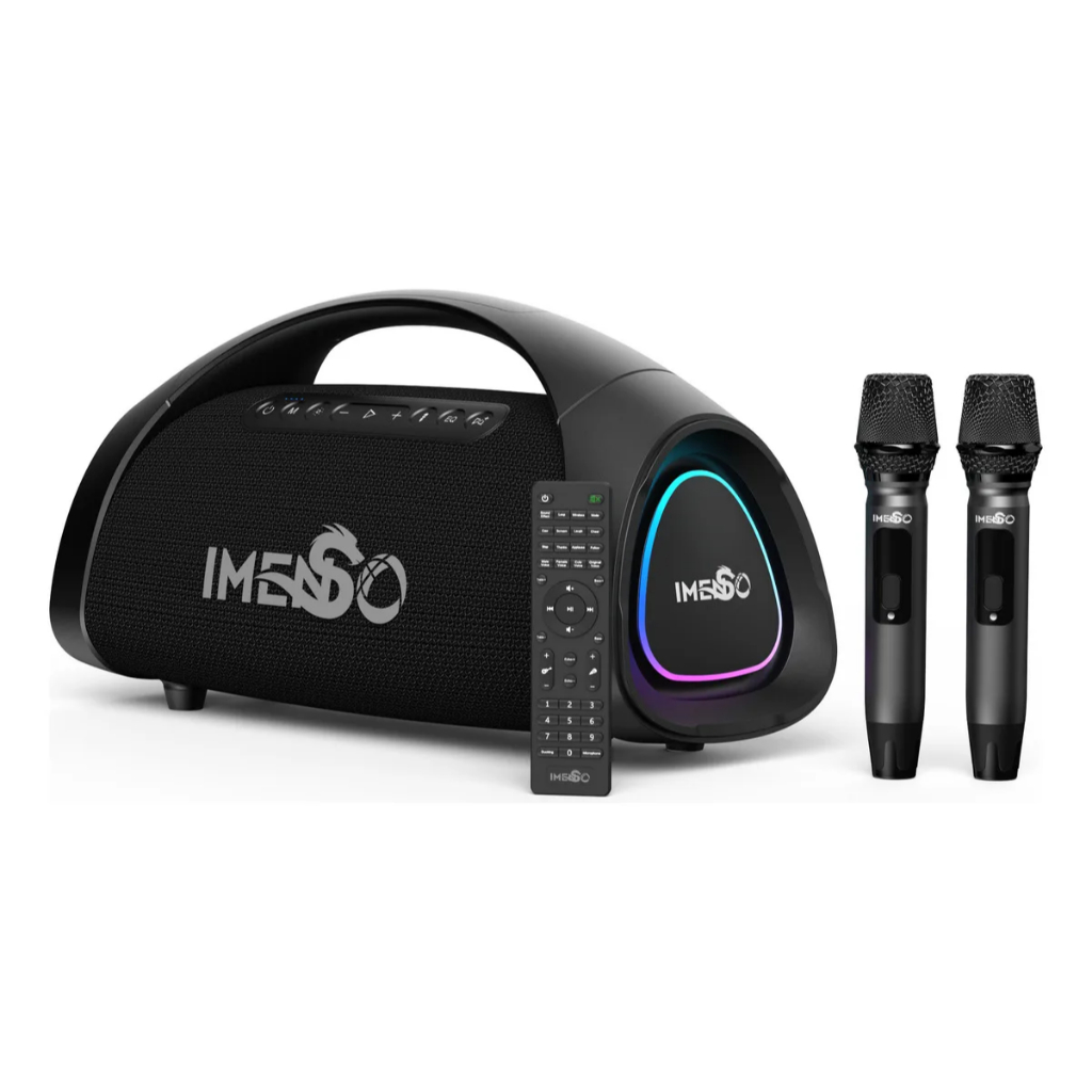 Caixa de Som 200W RMS Bluetooth Potencia com 2 Microfone