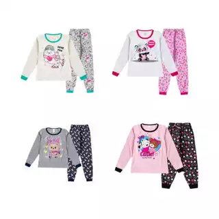 Kit 2 ou 4 Conjuntos de Pijamas de inverno brilha no escuro Feminino/Menina Infantil e Juvenil  Algodão em Oferta na Shopee