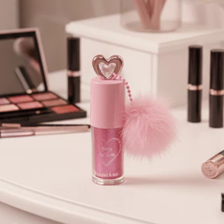 Lip Gloss Labial  Brilho Espelhado Bobbi Rara Com Chaveiro de Coração Makeup Alta Durabilidade - 8g em Oferta na Shopee