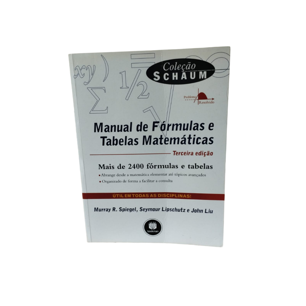 Coleção Schaum: Manual de Fórmulas e Tabelas Matemáticas - Murray R ...