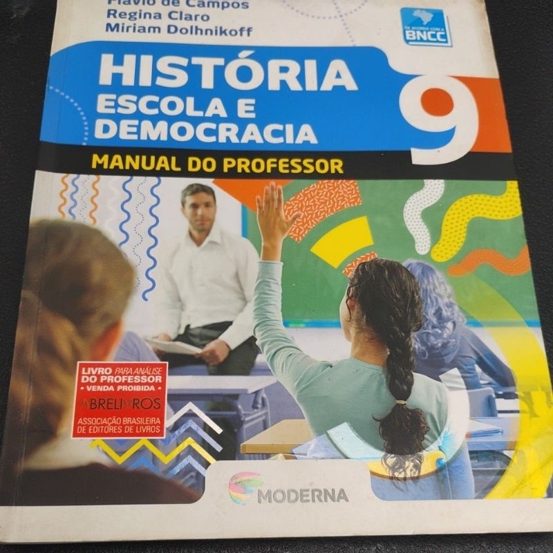 História Escola e Democracia Manual do Professor 9° Ano | Shopee Brasil