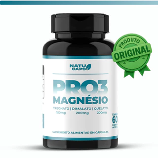 Pro 3 Magnésio 60 Capsulas por Pote | Suplemento Alimentar para Energia, Músculos e Rotina Ativa em Oferta na Shopee