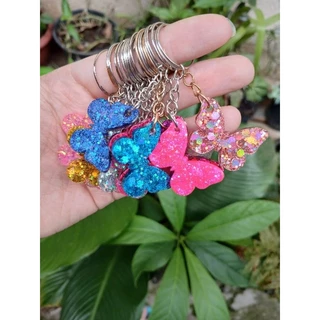 kit de chaveiro de borboleta de resina para mimos e lembrancinhas 10,20,30 unidades escolha a cor em Oferta na Shopee