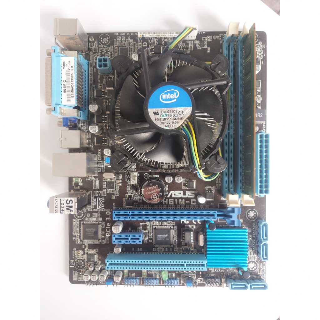 Kit Placa Mãe Asus H61m C Core I3 2100 4gb Ram Shopee Brasil 