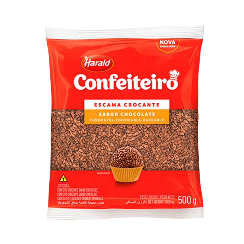 Harald Confeito Escama Crocante Chocolate 500g Granulado par