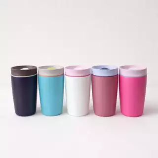 Copo Térmico Caneca Colorida de Chá Água Café Em Aço Inox 400ml Portátil Prática