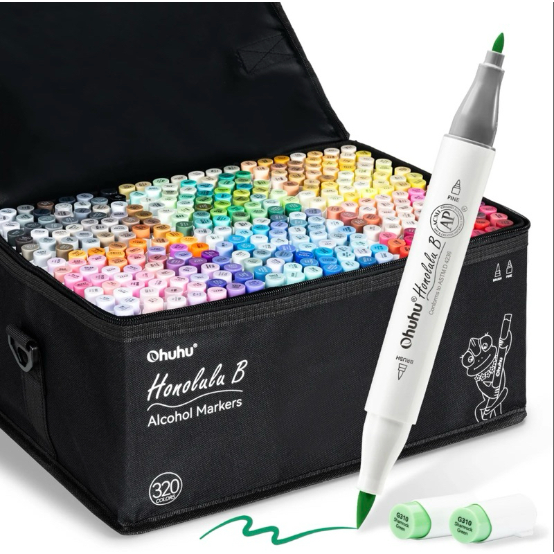 Marcadores Ohuhu Honolulu B 320 Cores - Usado - Old Codes | Shopee Brasil