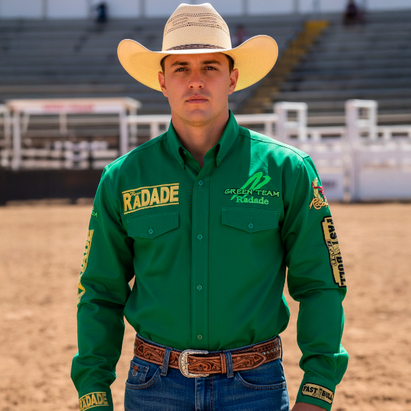 Camisa Country Radade Manga Longa Rodeio Pbr Cowboy Masculina Festa ...