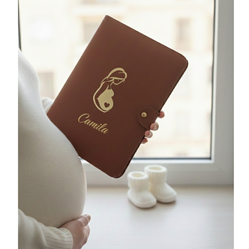 Pasta de pré-natal/ Porta documentos da gestante/ Pasta catálogo ...