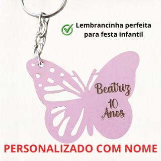 Chaveiro Borboleta Personalizado Lembrancinhas Festa Aniversário MDF colorido, Jardim das Borboletas, Jardim Encantado em Oferta na Shopee