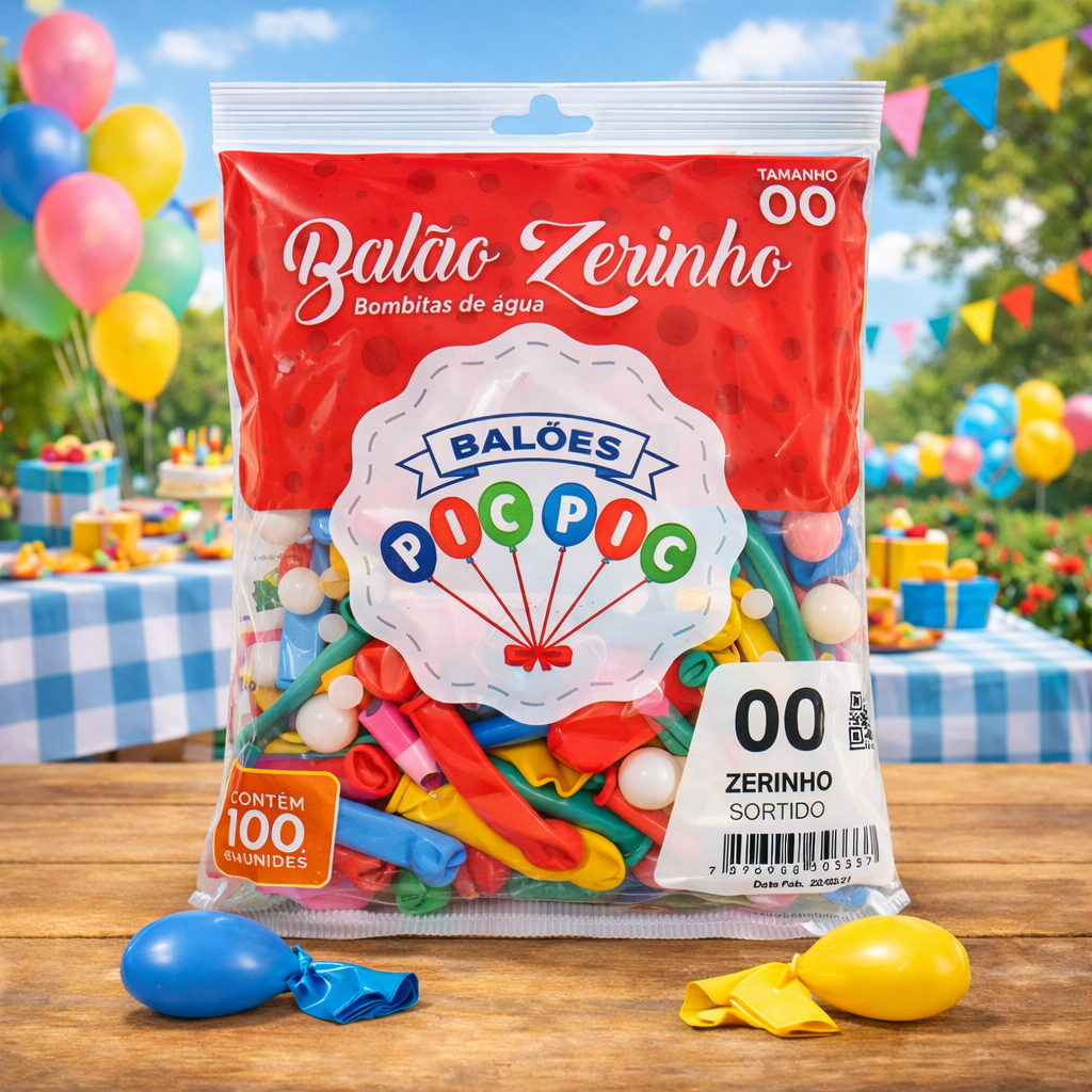 100 Bexiga Balão Zerinho Cor Sortido Pc Pic | Shopee Brasil