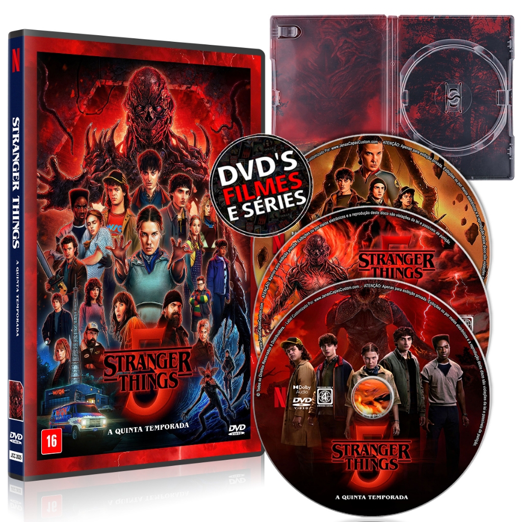 DVD Série Stranger Things Quinta Temporada (COMPLETA) Dublado e ...
