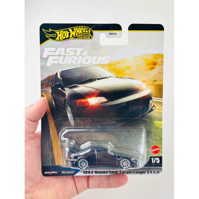 Fast & Furious Hot Wheels Premium 1993 Honda Civic Coupe EX EJ1