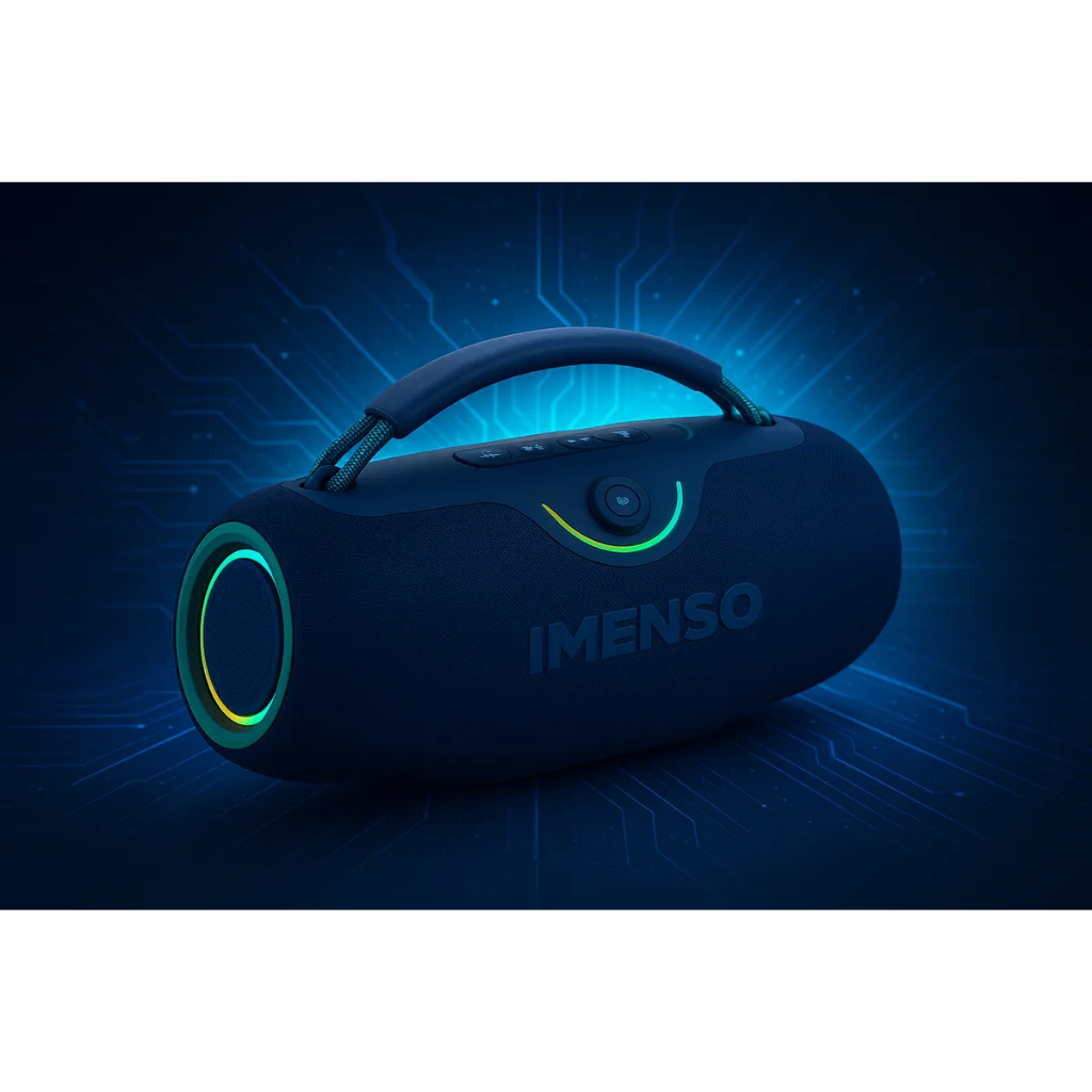 Caixa de Som Bluetooth Portátil 200W LED Potente Imenso IMS-X59-A